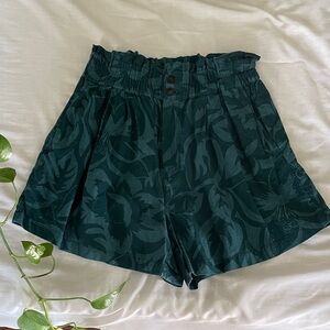 Madewell High Waist Dark Teal Shorts